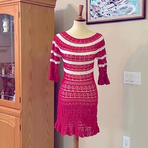 Crochet handmade dress size s-m
